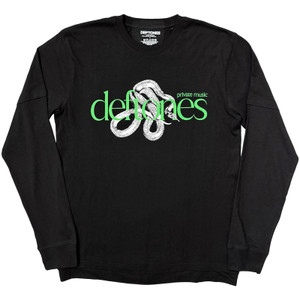 Deftones Unisex 2 In 1 Layered Long Sleeve T-Shirt: Private Music (Black)