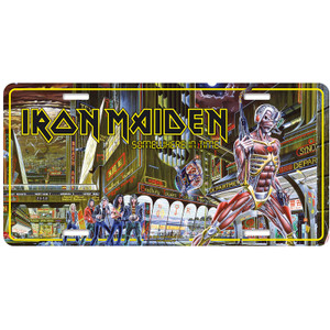 Iron Maiden Number Plate: Somewhere In Time
