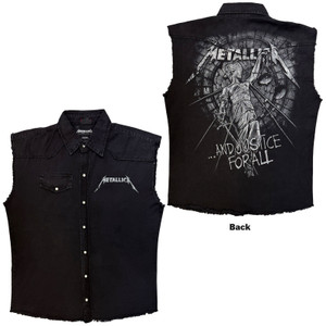 Metallica Sleeveless Worker - Stoned Justice (Back Print)