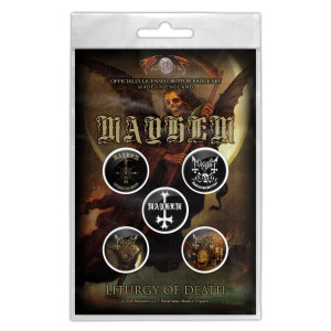Mayhem Button Badge Pack: Liturgy Of Death