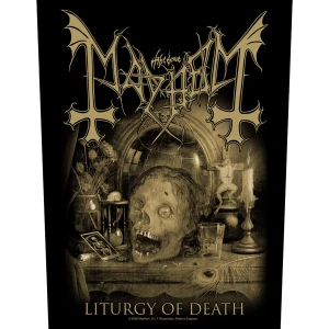 Mayhem Back Patch: Liturgy Of Death