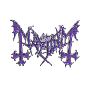 Mayhem Pin Badge: Purple Logo