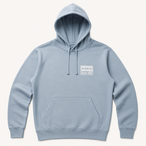 Oasis Live '25 Distressed Lock up Pocket Unisex Light  Blue Hoodie