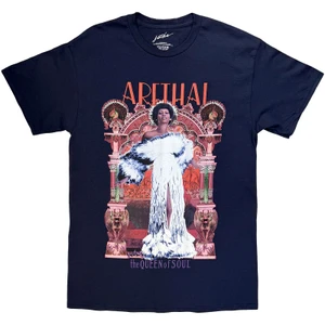Aretha Franklin Unisex T-Shirt: The Queen Of Soul (Navy Blue)
