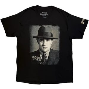 Social Distortion Unisex T-Shirt: Bugsy (Black) (Back Print)