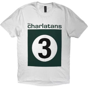 The Charlatans Unisex T-Shirt: 3 Logo (White)