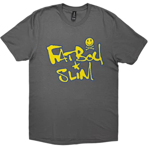 Fatboy Slim Unisex T-Shirt: Logo (Charcoal Grey)
