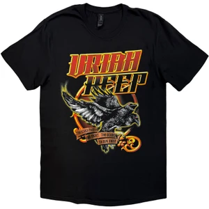 Uriah Heep Unisex T-Shirt: Twin Ravens (Black)