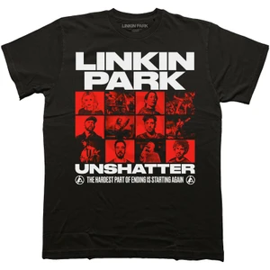 Linkin Park Unisex T-Shirt: Unshatter Box Photos (Black)