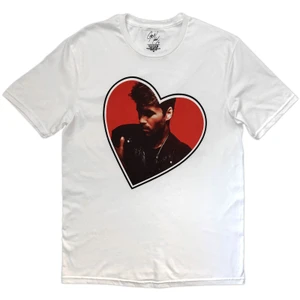 George Michael Unisex T-Shirt: Heart (White)