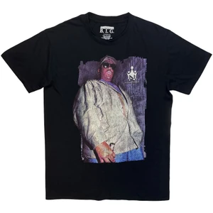 Biggie Smalls Unisex T-Shirt: Biggie With Bottle (Black) 