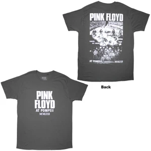 Pink Floyd Unisex T-Shirt: Pompeii Collage (Charcoal Grey) (Back Print)