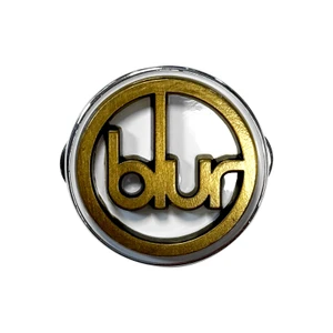 Blur Pin Badge: Gold Logo
