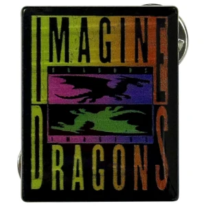 Imagine Dragons Pin Badge: Double Dragon