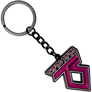 Twisted Sister Keychain: Pink Logo
