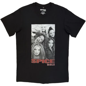 The Spice Girls Unisex T-Shirt: Girls Huddle Black (Black)