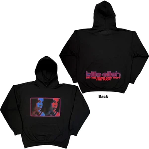Billie Eilish Unisex Pullover Hoodie: Hit Me Hard And Soft Tour (Black) (Back Print)