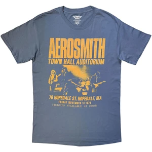 Aerosmith Unisex T-Shirt: Town Hall (Blue)