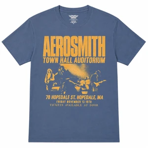 Aerosmith Unisex T-Shirt: Town Hall (Blue)
