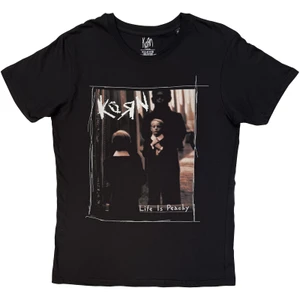 Korn Unisex T-Shirt: Life Is Peachy Scribbles (Black)