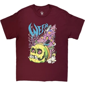 Ween Unisex T-Shirt: Skull Shell (Maroon)