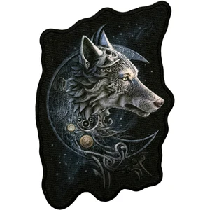 Spiral Woven Patch: Celtic Wolf