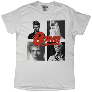 Bowie Montage Unisex White T-Shirt
