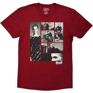 Bowie Starman Montage Unisex Red T-Shirt
