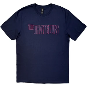 The Fratellis Unisex T-Shirt: Neon Logo (Navy Blue)