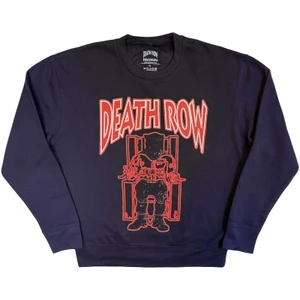 Death Row Records Unisex Sweatshirt: Electric Chair Outline (Navy)