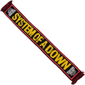 System Of A Down Unisex Scarf: Milan Event Tour '26 (Red & Black) (Ex-Tour)