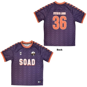 System Of A Down Unisex Sports Jersey: Hummel Paris Tour '26 (Purple) (Back Print) (Ex-Tour)