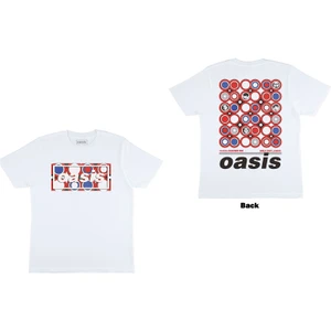 Oasis Unisex T-Shirt: Targets (White) (Back Print)