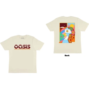 Oasis Unisex T-Shirt: Polo Field Buenos Aires Logo (Natural) (Back Print)