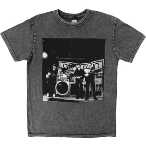 The Beatles Unisex Stone Wash: Group (Charcoal Grey)