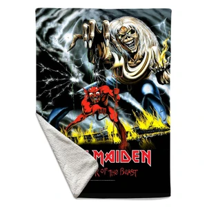 IronMaiden_Number Of The Beast Small Sherpa Fleece_Blanket