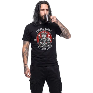 Spiral Unisex T-Shirt: Coffee And Mayhem (Black)
