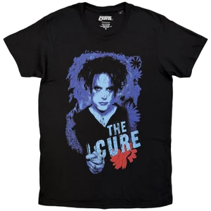 The Cure Unisex T-Shirt: Red Flower (Black)    