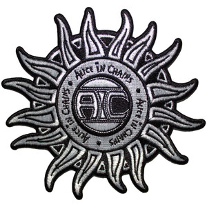 Alice In Chains Standard Patch: Sun Logo B&W Alice In Chains Standard Patch: Sun Logo B&W
