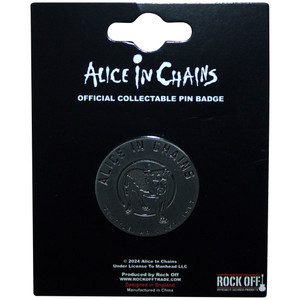 Alice In Chains Pin Badge: Three-Legged Dog Alice In Chains Pin Badge: Three-Legged Dog