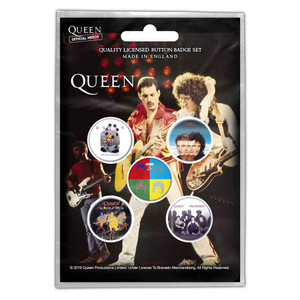 Queen Button Badge Pack: Later Albums Queen Button Badge Pack: Later Albums