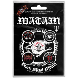 Watain Button Badge Pack: Black Metal Militia Watain Button Badge Pack: Black Metal Militia