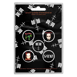 Marilyn Manson Button Badge Pack: Cross Logo Marilyn Manson Button Badge Pack: Cross Logo