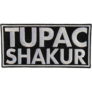 Tupac Standard Patch: Text Logo Tupac Standard Patch: Text Logo