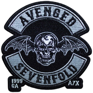 Avenged Sevenfold Standard Patch: Deathbat Crest Cut-Out Avenged Sevenfold Standard Patch: Deathbat Crest Cut-Out