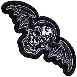 Avenged Sevenfold Standard Patch: Deathbat Cut-Out Avenged Sevenfold Standard Patch: Deathbat Cut-Out