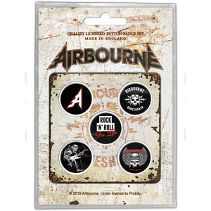 Airbourne Button Badge Pack: Boneshaker Airbourne Button Badge Pack: Boneshaker