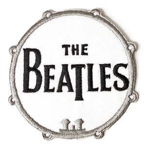 The Beatles Standard Patch: Drum Logo The Beatles Standard Patch: Drum Logo