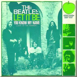 The Beatles Fridge Magnet: Let it Be/You Know my Name The Beatles Fridge Magnet: Let it Be/You Know my Name