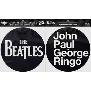 The Beatles Turntable Slipmat Set: Drop T Logo & JPGR The Beatles Turntable Slipmat Set: Drop T Logo & JPGR